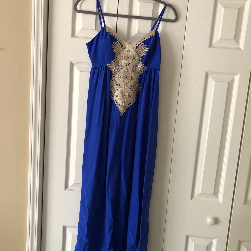LILY PULITZER SILK MAXI DRESS- NEVER WORN